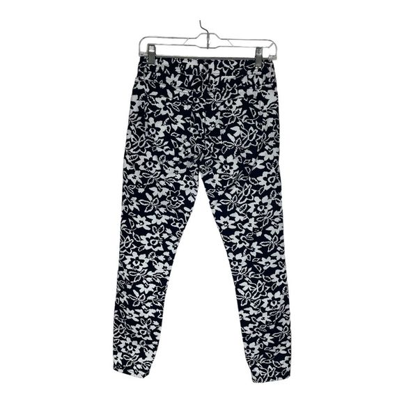 Banana Republic Navy Blue White Floral Denim Skinny Jeans Size‎ 25 - Picture 6 of 12